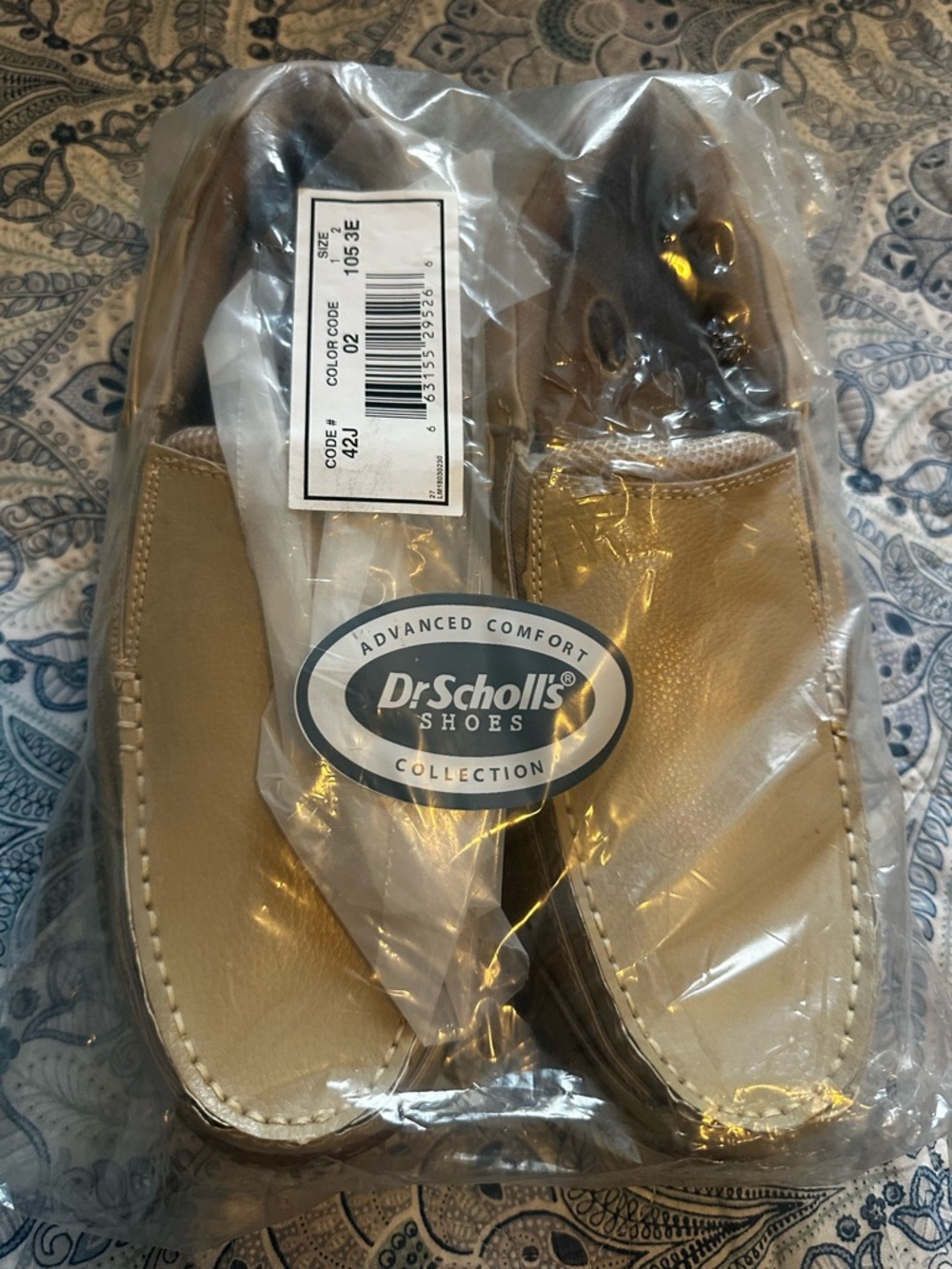 NIB Dr. Scholl's Tan Leather Slip-On Moccasins